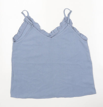 SheIn Womens Blue Polyester Camisole Tank Size S V-Neck