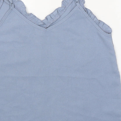 SheIn Womens Blue Polyester Camisole Tank Size S V-Neck