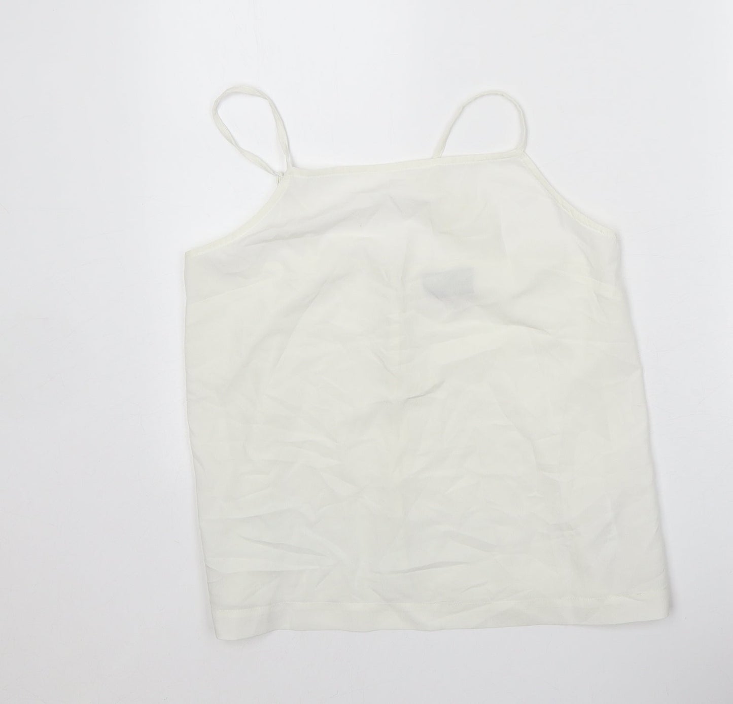 Womens UK Size 10 ASOS White Camisole Tank