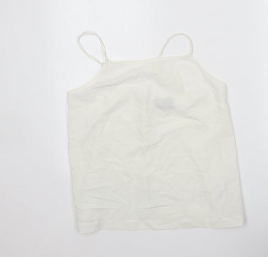 Womens UK Size 10 ASOS White Camisole Tank