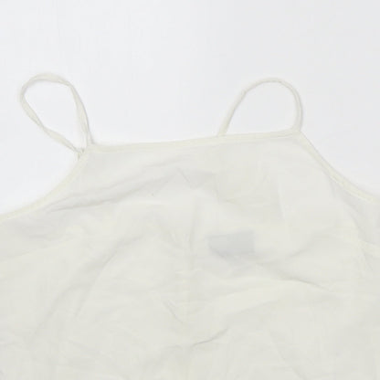 Womens UK Size 10 ASOS White Camisole Tank
