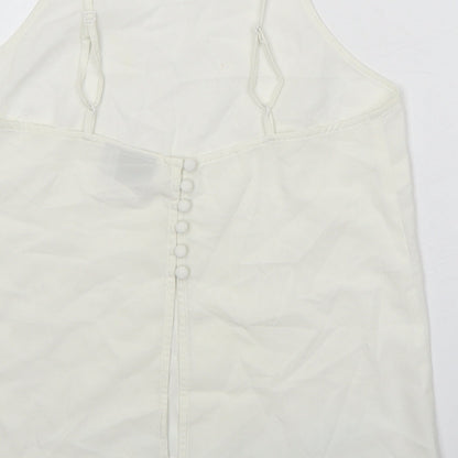 Womens UK Size 10 ASOS White Camisole Tank