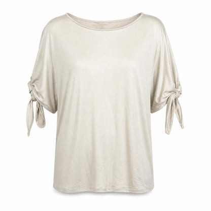 Womens UK Size 10 Preworn Gold Basic Blouse