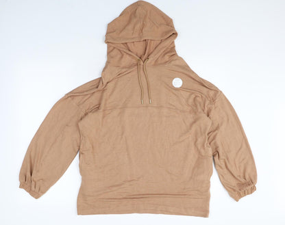 Body Womens Brown Elastane Pullover Hoodie Size 12 Pullover - 360 Degree Stretch