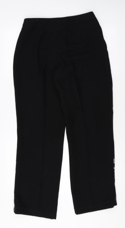 Womens UK Size 12 Dorothy Perkins Regular Fit Dress Pants Black Trousers