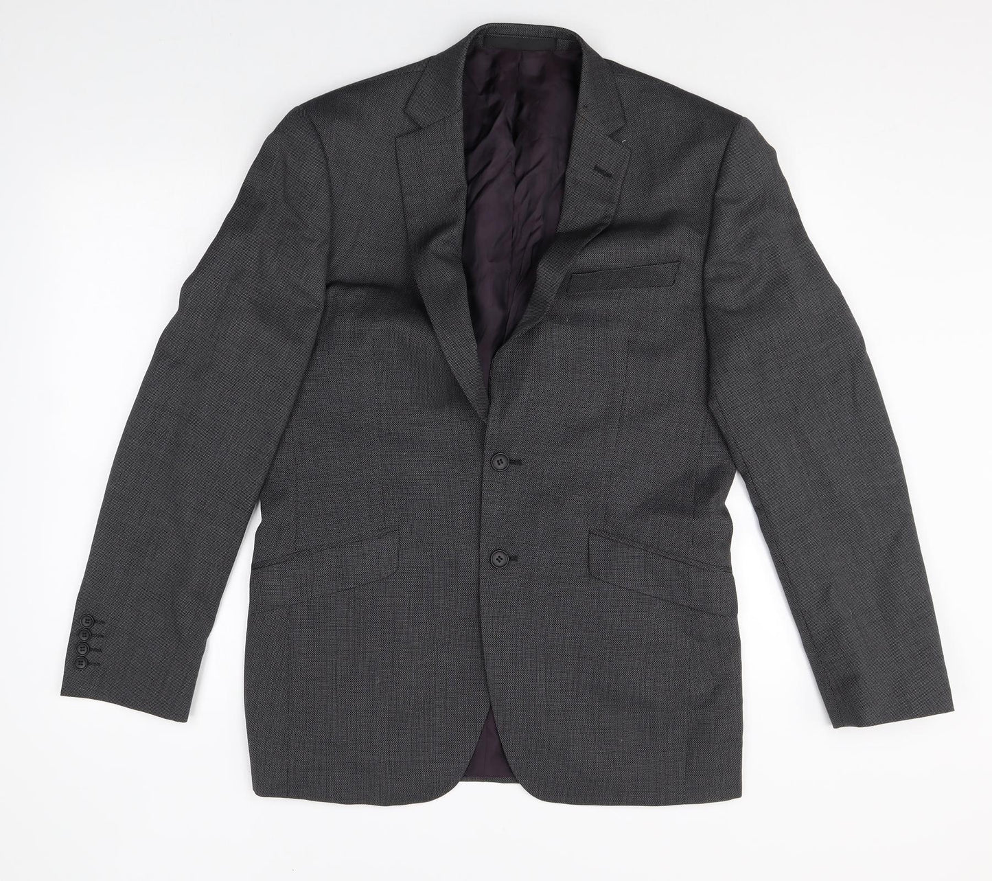 Mens UK Size 40 Marks and Spencer Regular Grey Suit Jacket