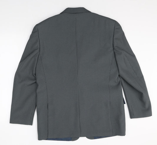 Mens UK Size 42 Simon Taylor Regular Grey Suit Jacket