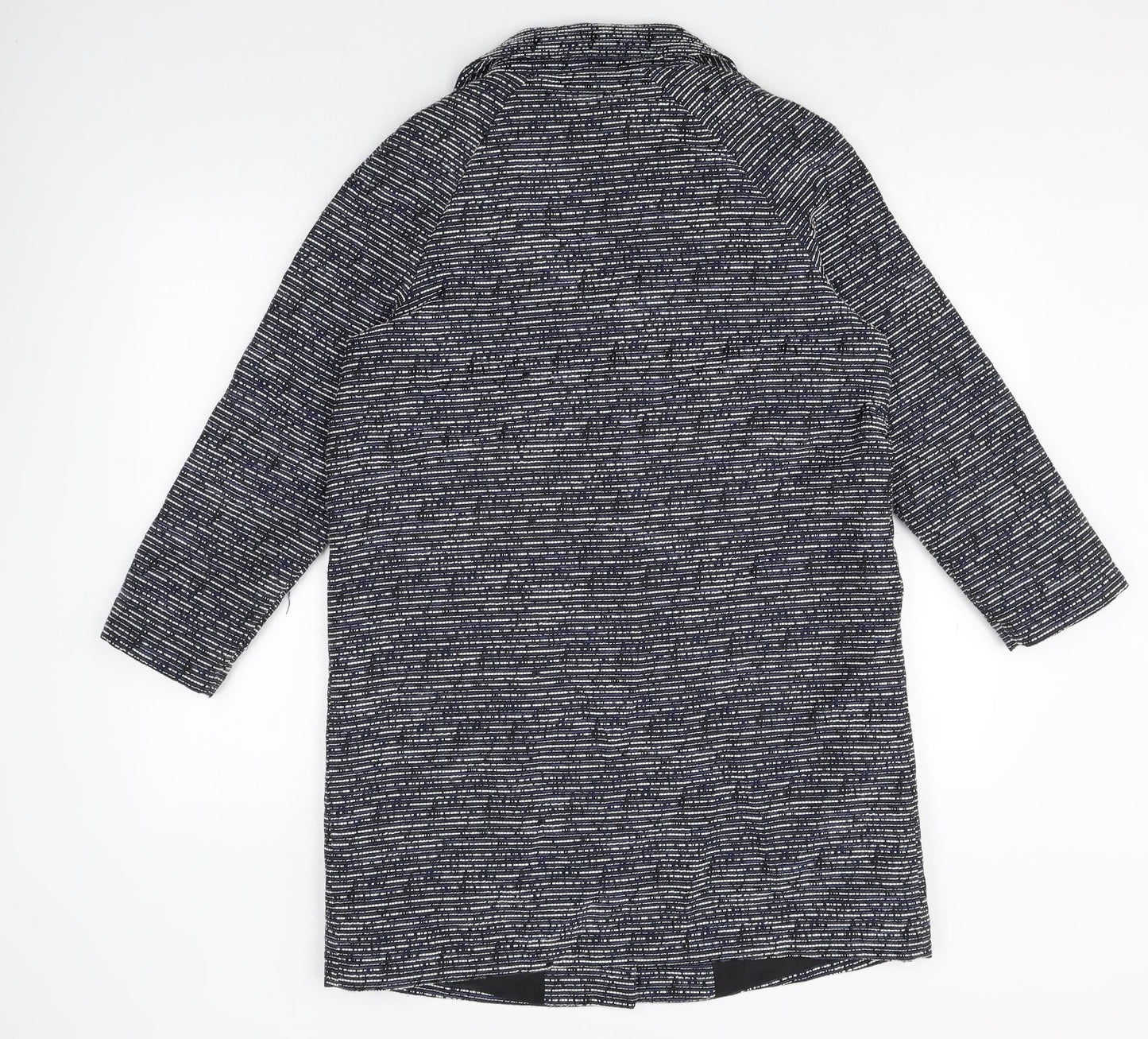 F&F Womens Grey Cotton Jacket Blazer Size 12