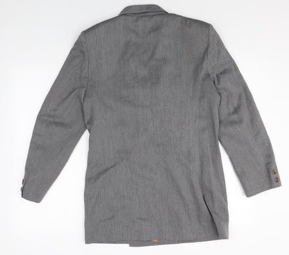 Wallis Womens Grey Polyester Jacket Blazer Size 12