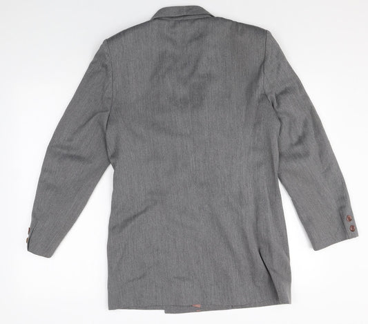 Wallis Womens Grey Polyester Jacket Blazer Size 12