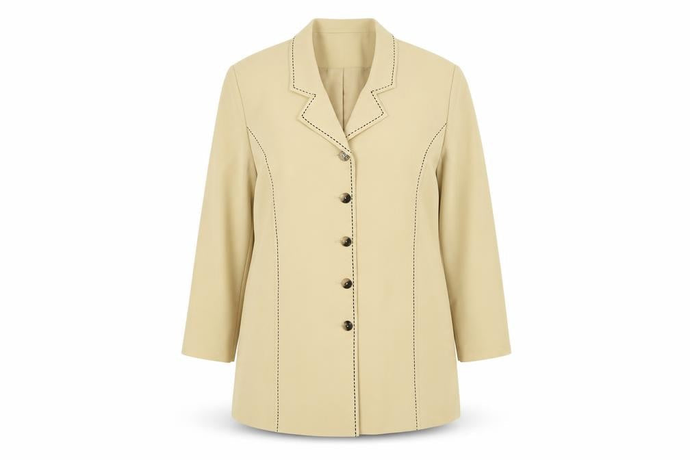 Womens UK Size 18 ELVI Regular Yellow Blazer