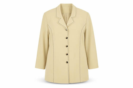 Womens UK Size 18 ELVI Regular Yellow Blazer