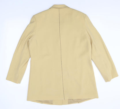 Womens UK Size 18 ELVI Regular Yellow Blazer