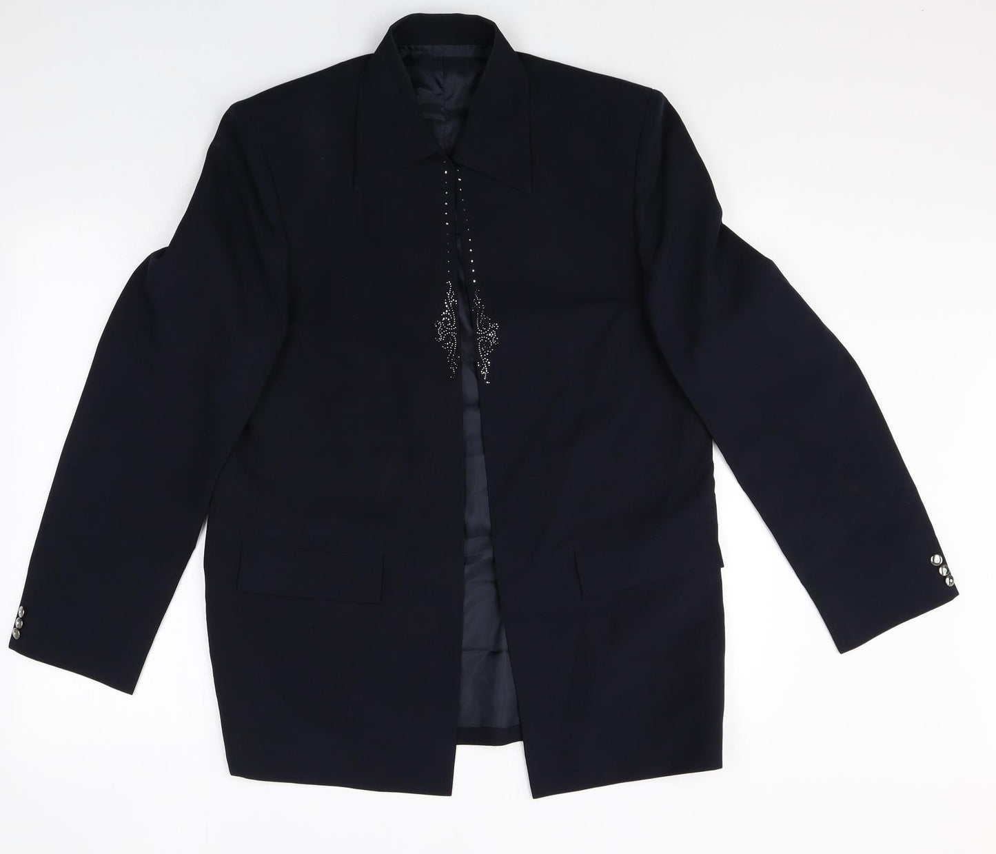 Womens UK Size 10 Preworn Regular Black Blazer