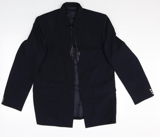 Womens UK Size 10 Preworn Regular Black Blazer