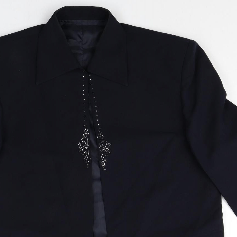 Womens UK Size 10 Preworn Regular Black Blazer