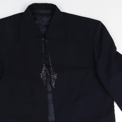 Womens UK Size 10 Preworn Regular Black Blazer