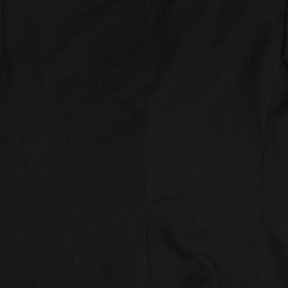 George Mens Black Polyester Jacket Suit Jacket Size 42 Big & Tall