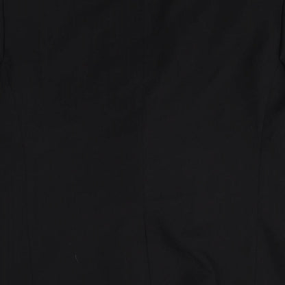 George Mens Black Polyester Jacket Suit Jacket Size 42 Big & Tall