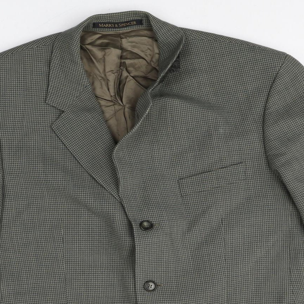 Mens UK Size 42 Marks and Spencer Regular Grey Suit Jacket