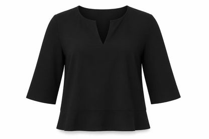 Womens UK Size M French Connection Black Basic Blouse