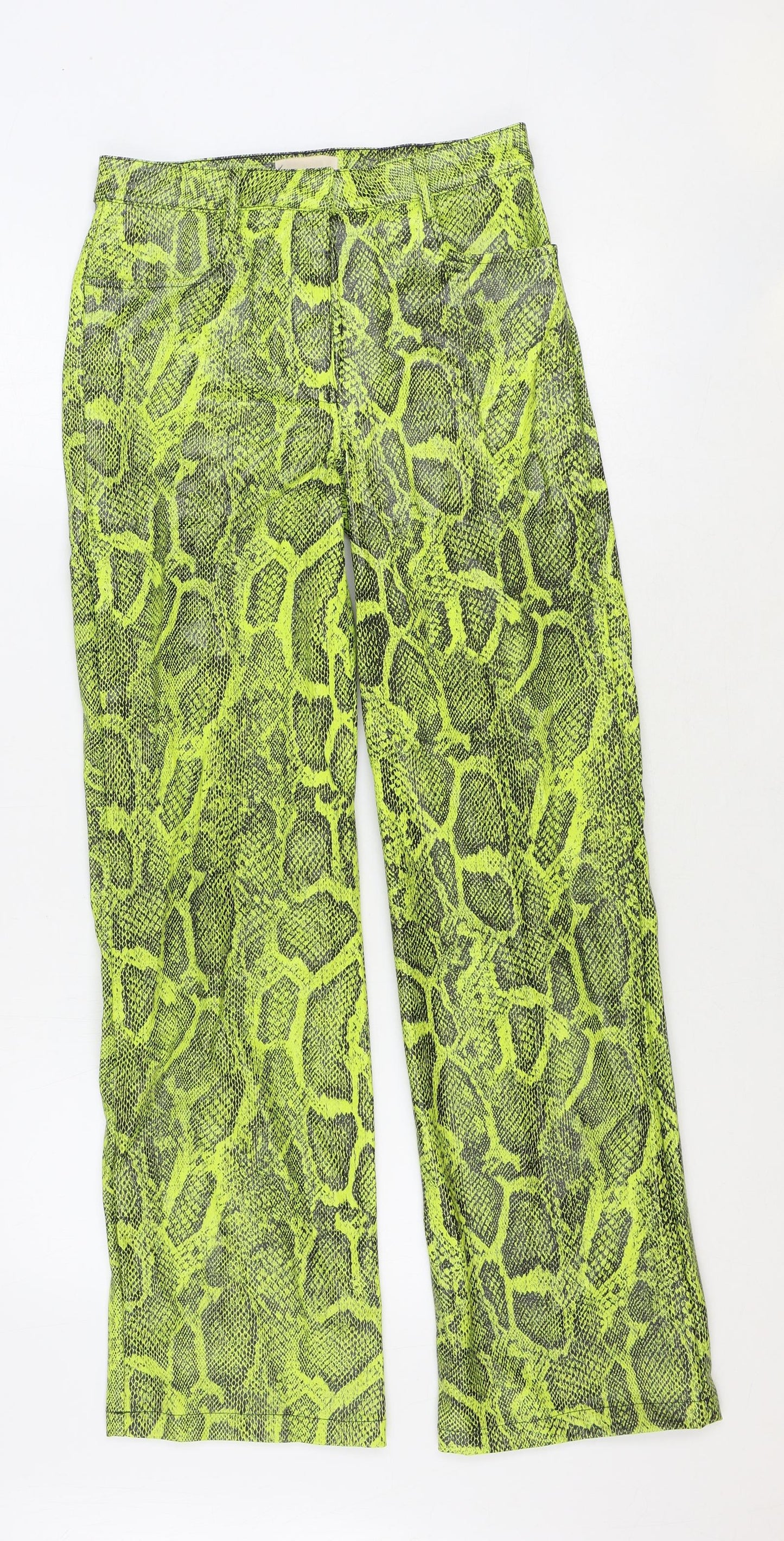 Womens UK Size 8 H&M Regular Fit  Green Trousers