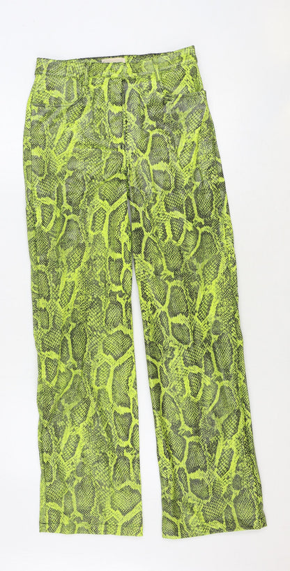 Womens UK Size 8 H&M Regular Fit  Green Trousers