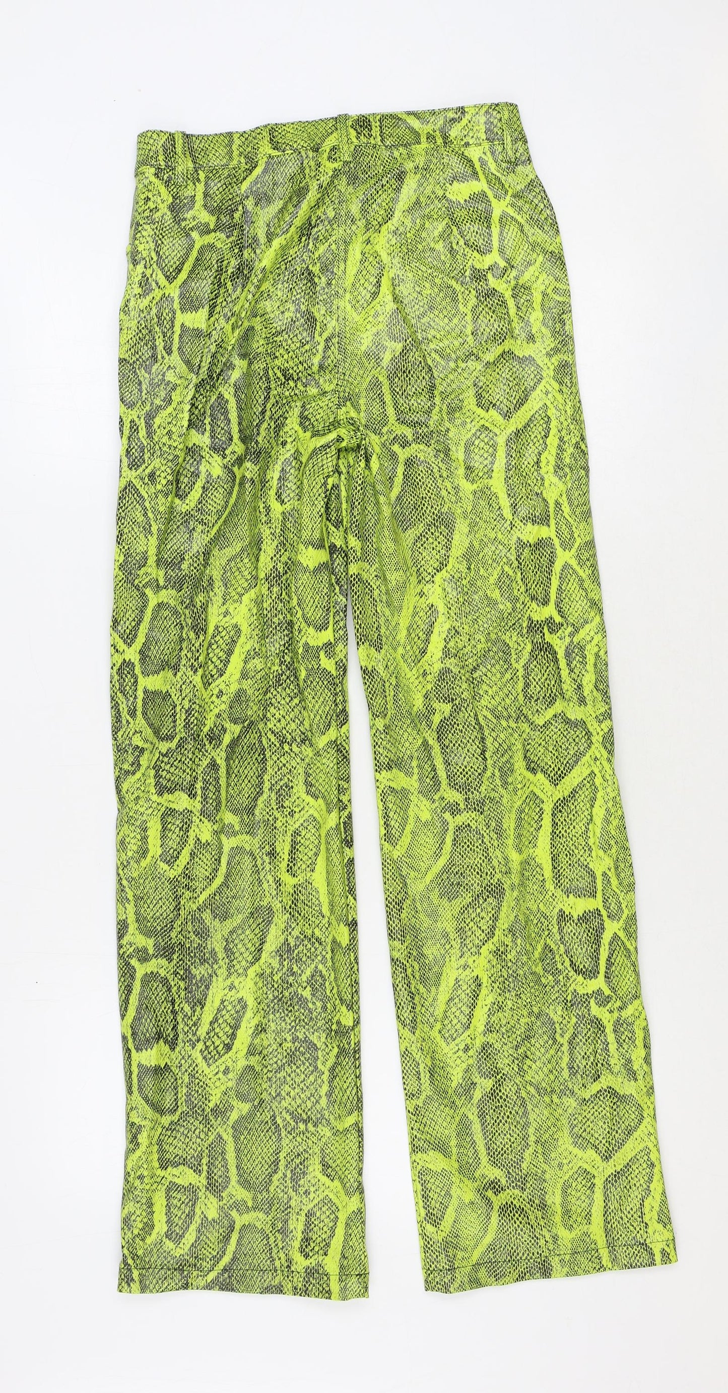 Womens UK Size 8 H&M Regular Fit  Green Trousers