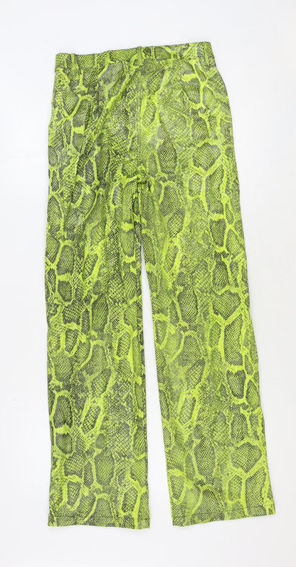 Womens UK Size 8 H&M Regular Fit  Green Trousers