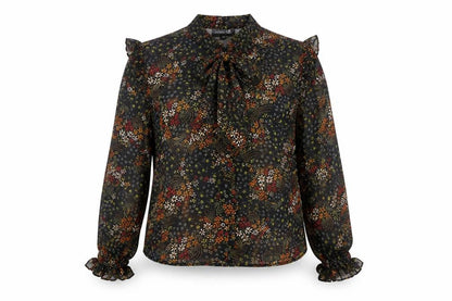 Womens UK Size 14 Label Lab Black Basic Button-Up