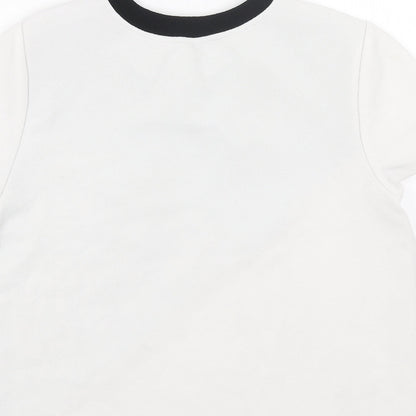 Womens UK Size M SheIn White Basic T-Shirt