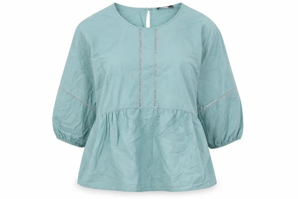 Womens UK Size 16 Marks and Spencer Blue Basic Blouse