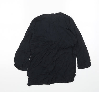 Womens UK Size 6 NEXT Blue Basic Blouse