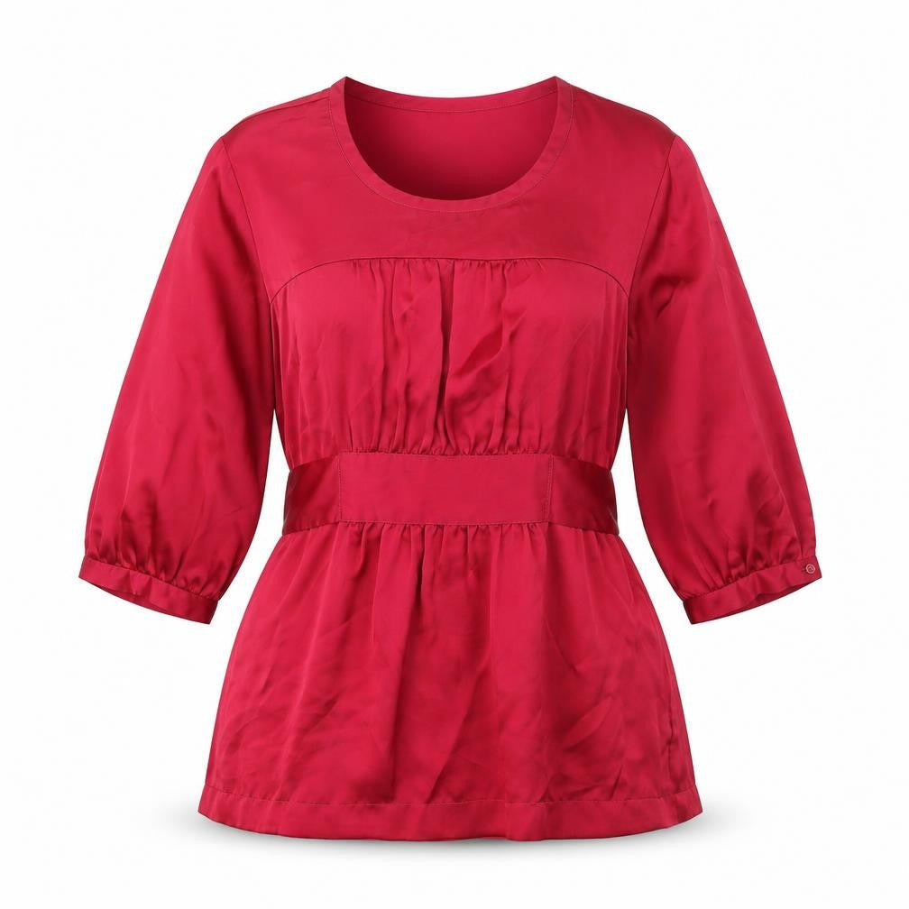 Womens UK Size M Zara Pink Tunic Blouse