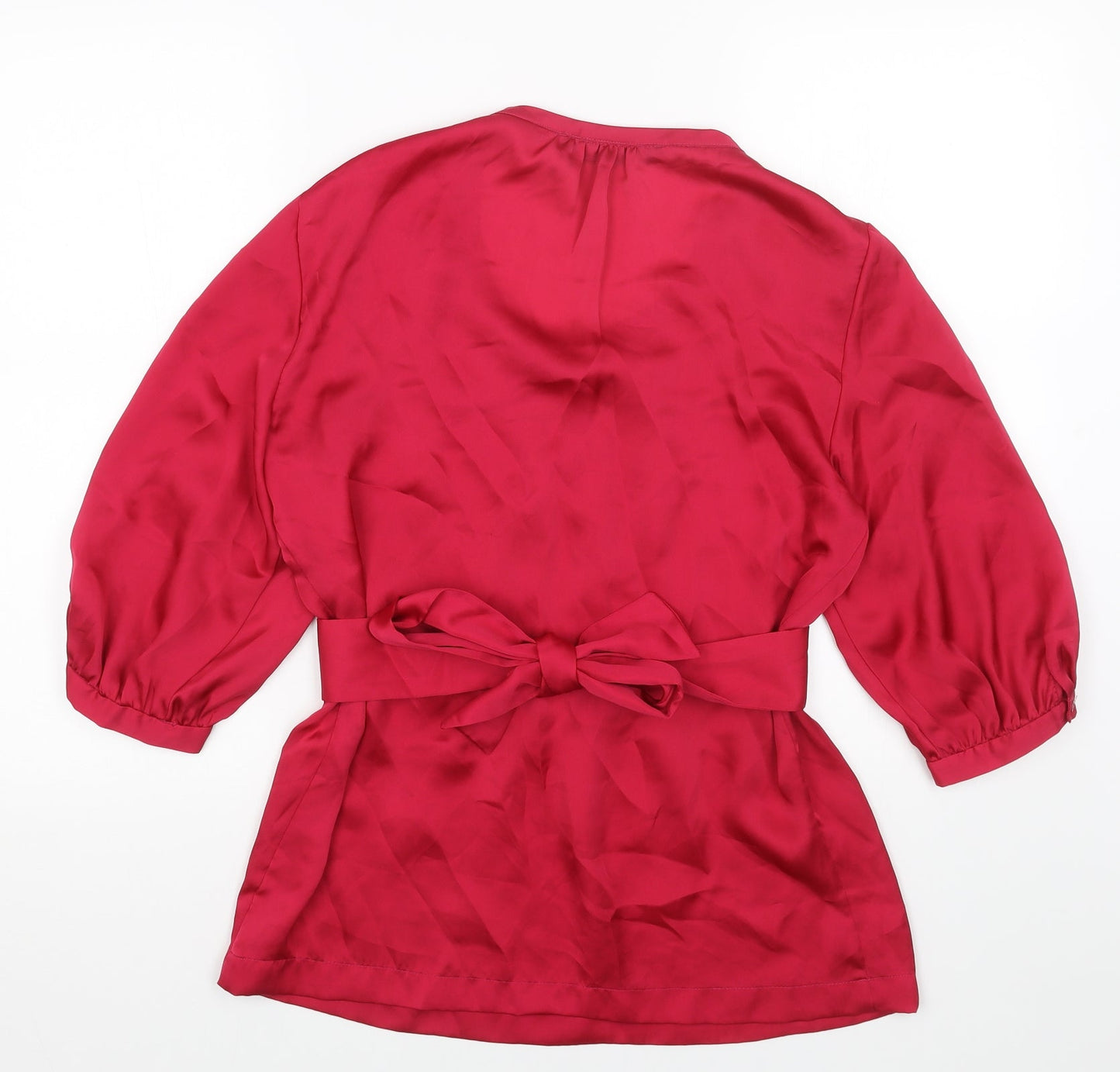 Womens UK Size M Zara Pink Tunic Blouse