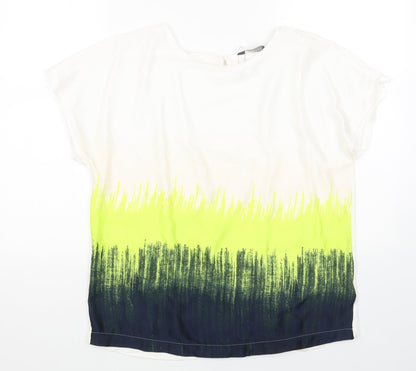Womens UK Size 12 Marks and Spencer Multicoloured Basic T-Shirt