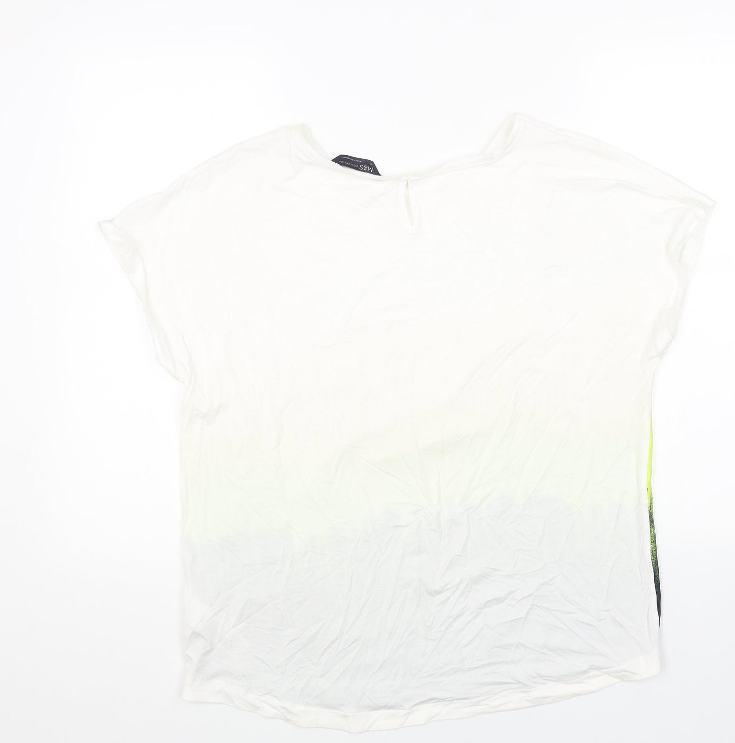 Womens UK Size 12 Marks and Spencer Multicoloured Basic T-Shirt