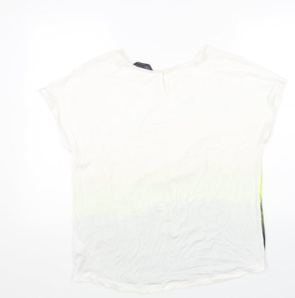 Womens UK Size 12 Marks and Spencer Multicoloured Basic T-Shirt