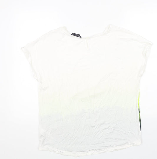 Womens UK Size 12 Marks and Spencer Multicoloured Basic T-Shirt