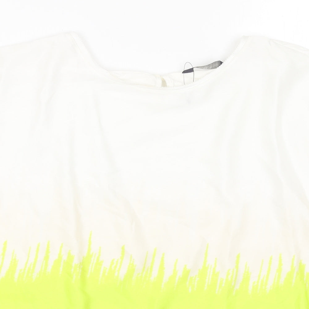 Womens UK Size 12 Marks and Spencer Multicoloured Basic T-Shirt