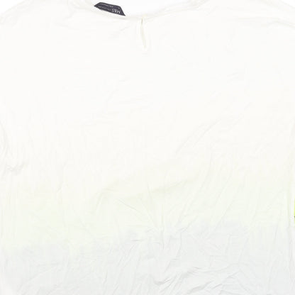 Womens UK Size 12 Marks and Spencer Multicoloured Basic T-Shirt