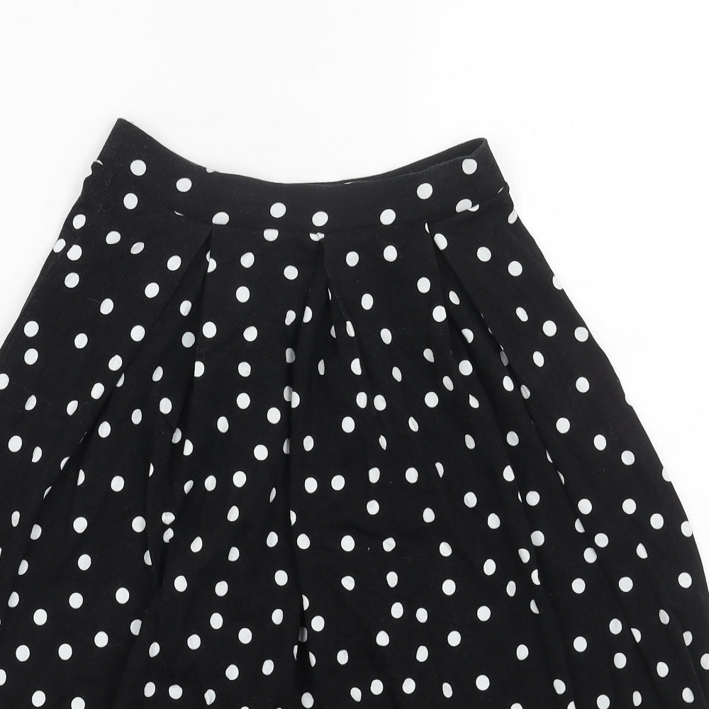 ASOS Womens Black Polka Dot Cotton Tulip Skirt Size 8