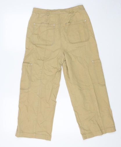Womens UK Size 30 in Preworn Regular Fit Straight Beige Jeans
