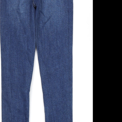 Urban Outfitters Womens Blue Cotton Skinny Jeans Size 28 in L30 in Regular Zip