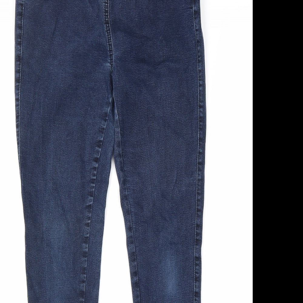 TU Womens Blue Cotton Jegging Jeans Size 10 L33 in Regular