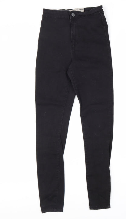 Denim & Co. Womens Black Cotton Skinny Jeans Size 8 L27 in Regular Zip