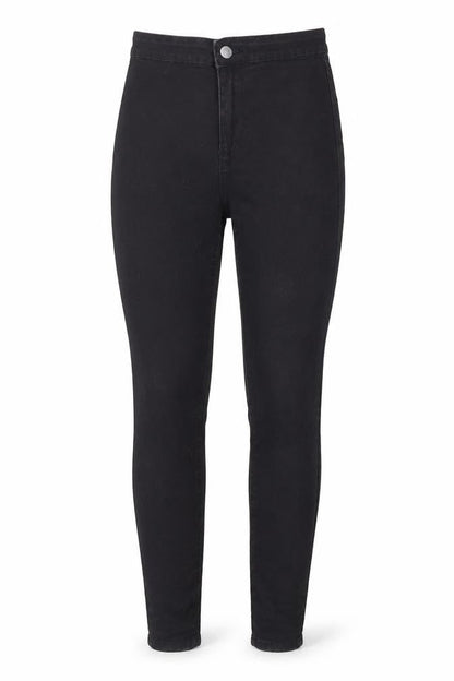Womens UK Size 8 Denim & Co. Regular Fit Skinny Black Jeans