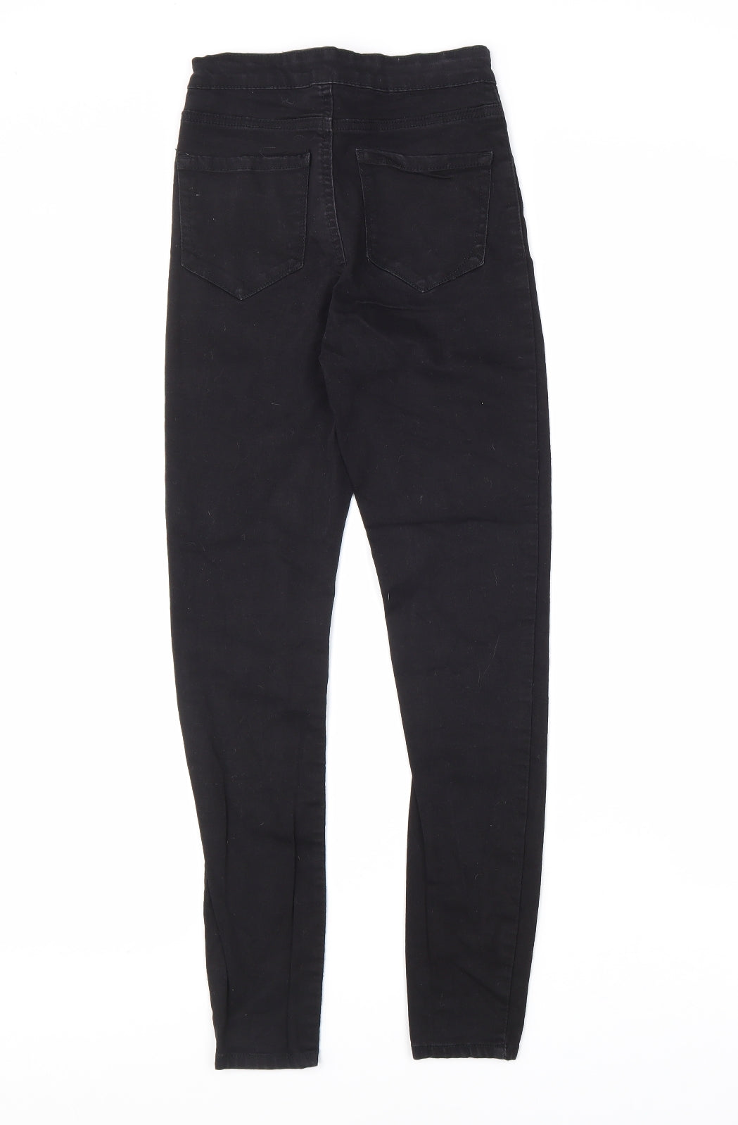 Denim & Co. Womens Black Cotton Skinny Jeans Size 8 L27 in Regular Zip