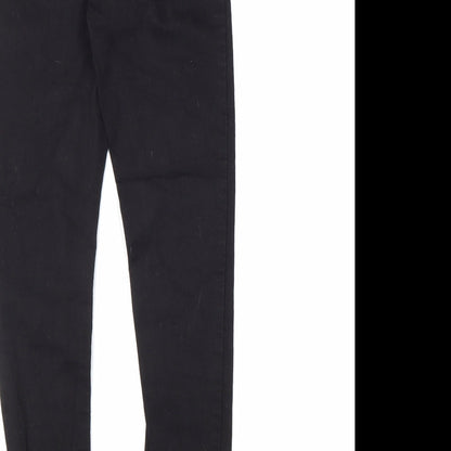 Denim & Co. Womens Black Cotton Skinny Jeans Size 8 L27 in Regular Zip