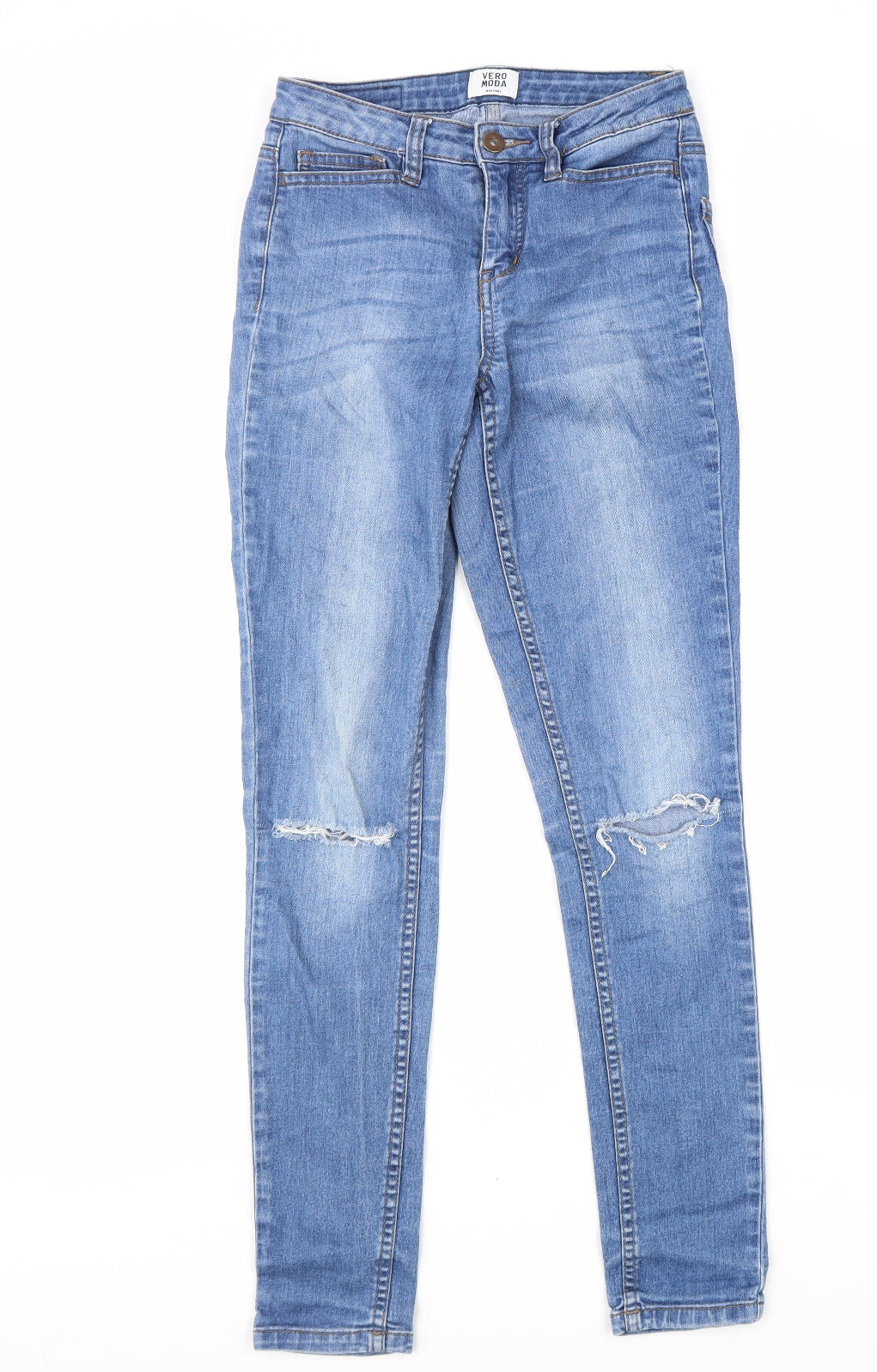 Womens UK Size 26 in VERO MODA Regular Fit Skinny Blue Jeans
